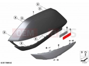BMW Motorrad BMW 2024 K models K 1600 Bagger 22 (0F61, 0F63) Trim panels case lid 2