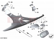 BMW Motorrad BMW 2024 K models K 1600 Bagger 22 (0F61, 0F63) Retrofitting, LED additional headlight 2