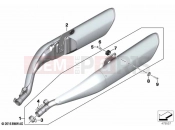 BMW Motorrad BMW 2024 K models K 1600 Bagger 22 (0F61, 0F63) Muffler system 2