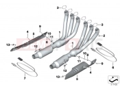BMW Motorrad BMW 2024 K models K 1600 Bagger 22 (0F61, 0F63) Exhaust manifold 2