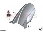 BMW Motorrad BMW 2024 S models S 1000 R (0E51, 0E53) Rear-wheel cover