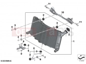 BMW Motorrad BMW 2025 F models F 900 XR A2 25 (0R11) Radiator mounting parts 