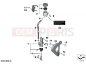 BMW Motorrad BMW 2025 F models F 900 XR A2 25 (0R11) Foot, brake master cylinder 