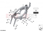BMW Motorrad BMW 2025 F models F 900 XR A2 25 (0R11) Front frame 