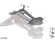 BMW Motorrad BMW 2025 F models F 900 XR A2 25 (0R11) Number plate carrier, upper 