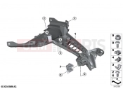 BMW Motorrad BMW 2025 F models F 900 XR A2 25 (0R11) Number plate carrier, lower 