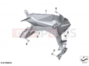 BMW Motorrad BMW 2025 F models F 900 XR A2 25 (0R11) Cover, front fairing, bottom 