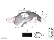 BMW Motorrad BMW 2025 F models F 900 XR A2 25 (0R11) Tank cover, middle 