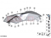 BMW Motorrad BMW 2025 F models F 900 XR A2 25 (0R11) Fairing side panel, front 