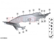 BMW Motorrad BMW 2025 F models F 900 XR A2 25 (0R11) Tank cover, bottom 