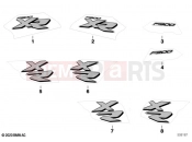 BMW Motorrad BMW 2025 F models F 900 XR A2 25 (0R11) Emblems 