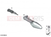 BMW Motorrad BMW 2025 F models F 900 XR A2 25 (0R11) LED turn indicators front 