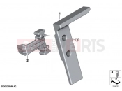 BMW Motorrad BMW 2025 F models F 900 XR A2 25 (0R11) Lock, holder, navigation preparation 