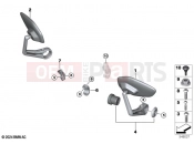 BMW Motorrad BMW 2025 F models F 900 XR A2 25 (0R11) Retrofitting, handlebar end mirrors 