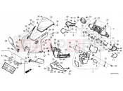 HONDA CBR600RR (CBR600R3N) 2022 F-43 UPPER COWL/MIRROR