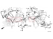 HONDA CBR600RR (CBR600R3N) 2022 F-45 MIDDLE COWL