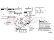 HONDA CBR600RR (CBR600R3N) 2022 F-49 CAUTION LABEL
