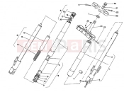 DUCATI 1996 Supersport 400 SS FRONT FORK » FRONT SUSPENSION