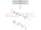 KTM  TRANSMISSION I - MAIN SHAFT