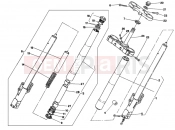 DUCATI 1996 Supersport 750 SS FRONT FORK DM 007707 » FRONT SUSPENSION
