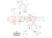 KTM  SHOCK ABSORBER DISASSEMBLED