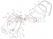 PIAGGIO Zip 50 4T 25Km/h Front glove-box - Knee-guard panel