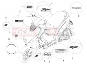 PIAGGIO Zip 50 4T 25Km/h Plates - Emblems