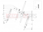 PIAGGIO Beverly 300 HPE E5 (EU) Fork's components (Showa)