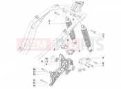 PIAGGIO Beverly 300 Deep Black E5 MY23 (EU) Rear suspension - Shock absorber/s