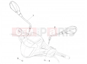 PIAGGIO Beverly 300 Deep Black E5 MY23 (EU) Driving mirror/s