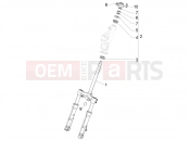 PIAGGIO Beverly 400 HPE E5 (EU) Fork/steering tube - Steering bearing unit