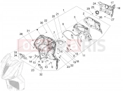 PIAGGIO Beverly 400 Classic-Sport E5+ (EU) Front glove-box - Knee-guard panel