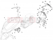 PIAGGIO Beverly 400 Classic-Sport E5+ (EU) Rear cover - Splash guard