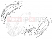 PIAGGIO Beverly 400 Classic-Sport E5+ (EU) Side cover - Spoiler