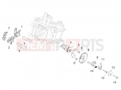 PIAGGIO BV 400 E5 (CA, USA) Rocking levers support unit