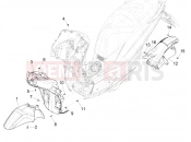 PIAGGIO Medley 125 E5+ (EU) Wheel huosing - Mudguard