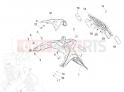 PIAGGIO Medley 125 E5 (EU) Rear cover - Splash guard