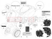 VESPA Vespa Primavera 125 Mickey Mouse (JP, KR, VN) Plates - Emblems