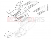 VESPA Vespa Primavera 125 iGET E2-E4 (AU, EX, Jp, KR, TW, VT) Central cover - Footrests