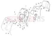 VESPA Vespa Primavera 125 iGET E2-E4 (AU, EX, Jp, KR, TW, VT) Front glove-box - Knee-guard panel