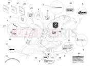 VESPA Vespa Primavera 125 iGET E2-E4 (AU, EX, Jp, KR, TW, VT) Plates - Emblems