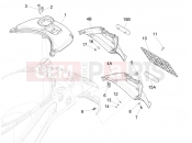 VESPA Vespa Primavera 125 iGET E2-E4 (AU, EX, Jp, KR, TW, VT) Rear cover - Splash guard