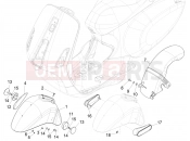 VESPA Vespa Primavera 125 iGET E2-E4 (AU, EX, Jp, KR, TW, VT) Wheel huosing - Mudguard