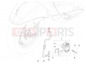 vespa Vespa S 125 iGet E3-E4 (EX, RI, TH, TW) Brakes pipes - Calipers