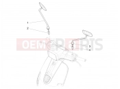 vespa Vespa S 125 iGet E3-E4 (EX, RI, TH, TW) Driving mirror/s