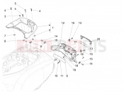 vespa Vespa S 125 iGet E3-E4 (EX, RI, TH, TW) Rear cover - Splash guard