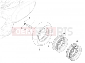 vespa Vespa S 125 iGet E3-E4 (EX, RI, TH, TW) Rear wheel