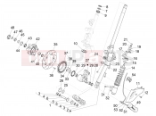 VESPA Vespa Sprint 125 IGET E3-E4 (EX, RK, TH, TW, VN) Fork/steering tube - Steering bearing unit