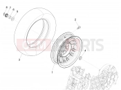 VESPA Vespa Sprint 125 IGET E3-E4 (EX, RK, TH, TW, VN) Rear wheel
