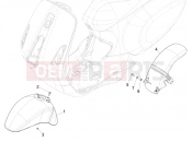 VESPA Vespa Sprint 125 IGET E3-E4 (EX, RK, TH, TW, VN) Wheel huosing - Mudguard